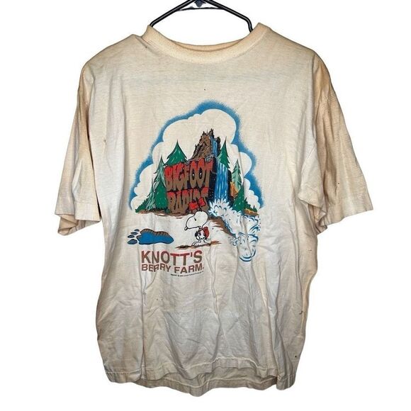 VTG Knotts Berry Farm Snoopy Shirt USA Made Single Stich Size XL - Picture 1 of 6